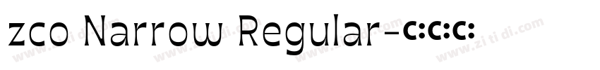 zco Narrow Regular字体转换 zco Narrow Regular字体转换